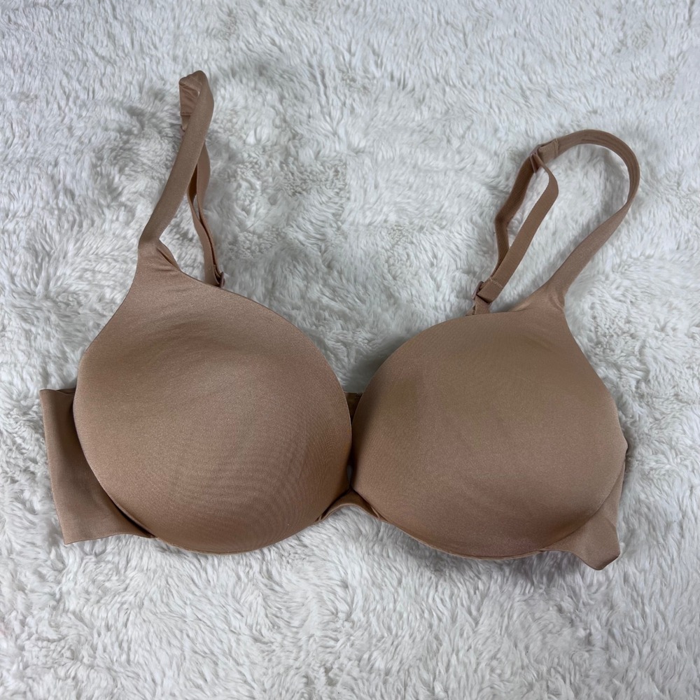 Skims Women's‎ Fits Everybody T-Shirt Bra Tan Nude Underwire Size 32C RN158973 - Picture 1 of 14